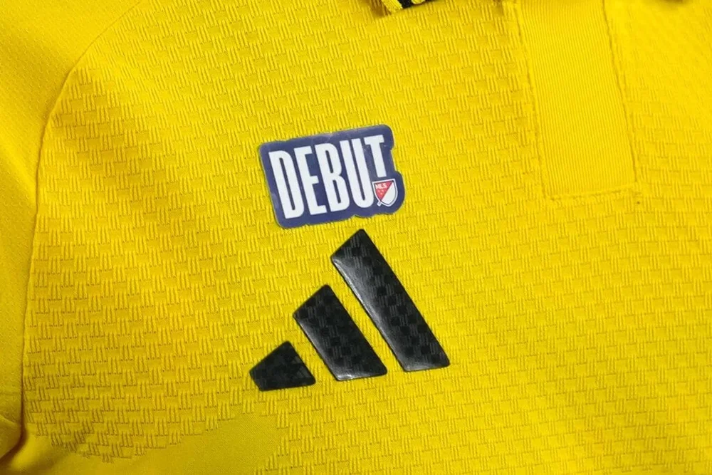 A debut patch on Chase Adams' shirt