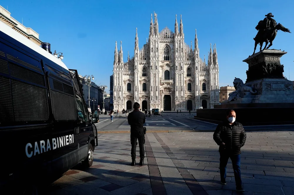 La Piazza del Duomo, en Milán.
